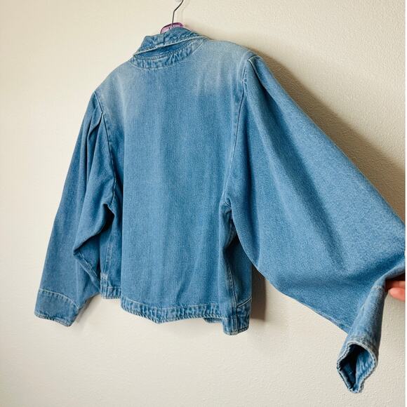 NWT Isabel Marant Medium Wash Pauline Snap Front Denim Jean Jacket 40 / L - Picture 8 of 15